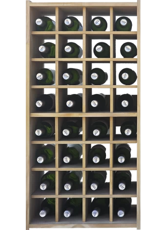 This traditional modular bottle rack by Expovinalia com