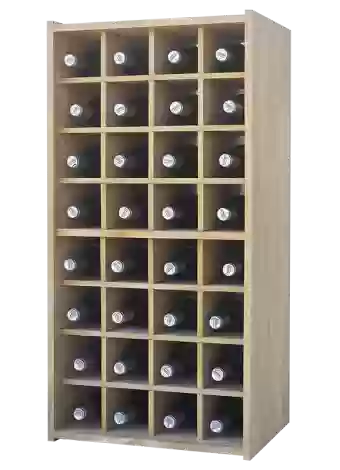 This traditional modular bottle rack by Expovinalia com
