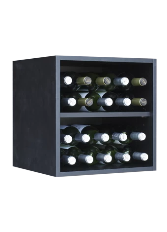 Botellero NEGRO  4 alturas vino y magnum EX8449