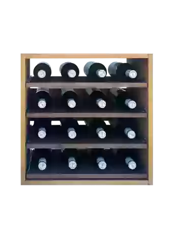 Botellero de madera de pino