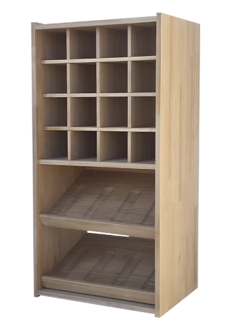 Wine rack for displaying 8 brands of wine by Expovinalia com