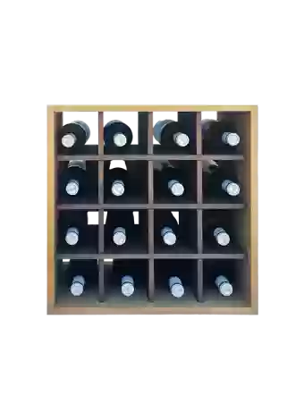 Botellero de madera de pino