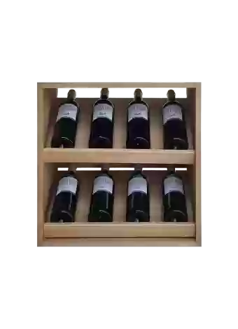 Botellero de madera de pino