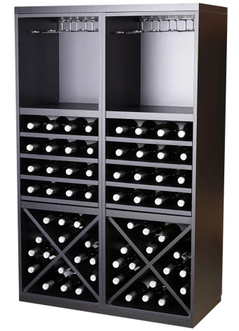 BOTELLERO DE MELAMINA NEGRO