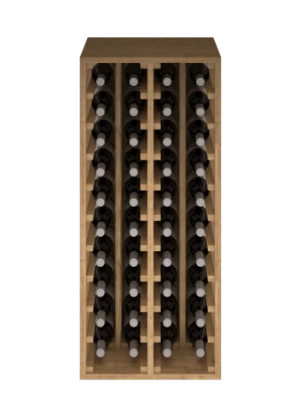 PORTA BOTTIGLIE IN LEGNO DI PINO PER 40 BOTTIGLIE