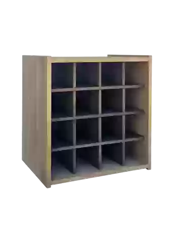 Botellero de madera de pino