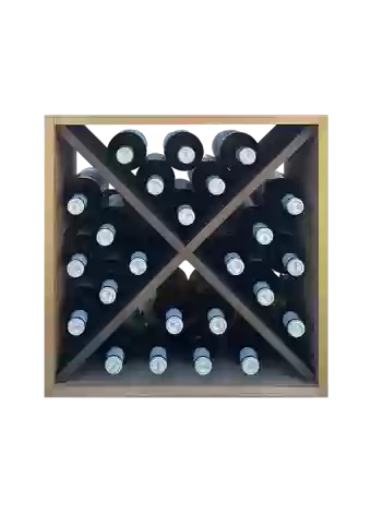 Botellero de madera de pino