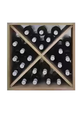 Botellero de madera de pino