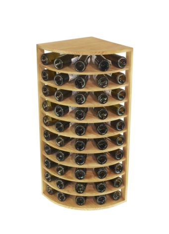 BOTTIGLIA PER IL VINO DA POSIZIONARE IN ANGOLO, MOLTE CAPACITÀ IN PICCOLO SPAZIO.