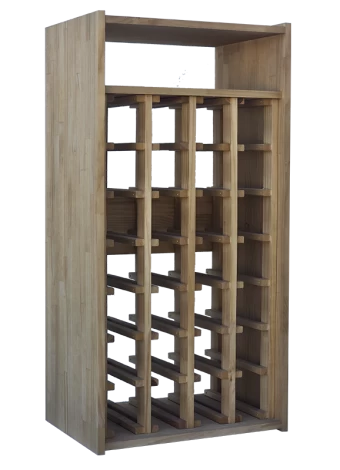 Botellero de madera de pino