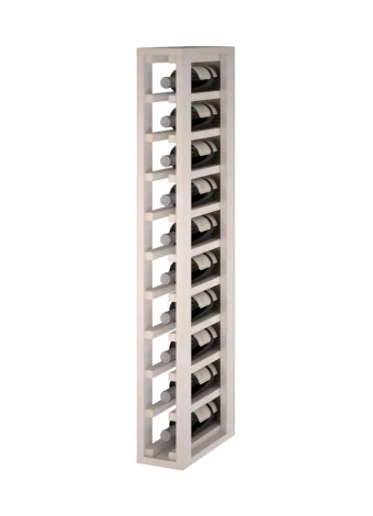 PORTA BOTTIGLIE IN LEGNO DI PINO, VERNICIATO BIANCO