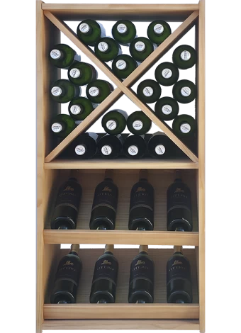 Bottle rack to display up to 8 brands of wine by Expovinalia com