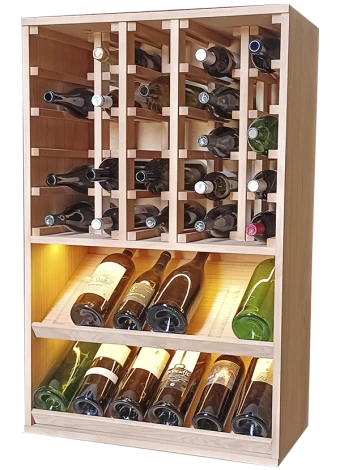 BOTELLERO DE MADERA DE PINO PARA BOTELLAS MAGNUM