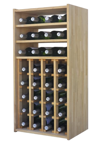 Botellero de madera de pino