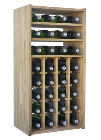 Botellero de madera de pino