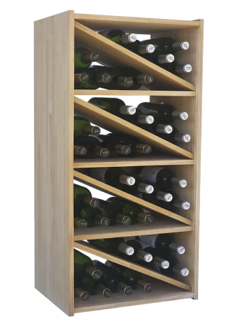 Modular bottle rack WITH 8 DIAGONAL DIVISIONS BY EXPOVINALIA COM