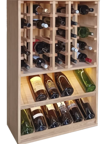 BOTELLERO DE MADERA DE PINO PARA BOTELLAS MAGNUM