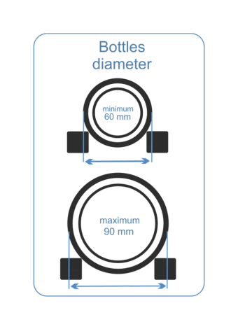 BOTTIGLIA IN LEGNO PER ANGOLO, CAPACITÀ PER 40 BOTTIGLIE Distribuito da Expovinalia