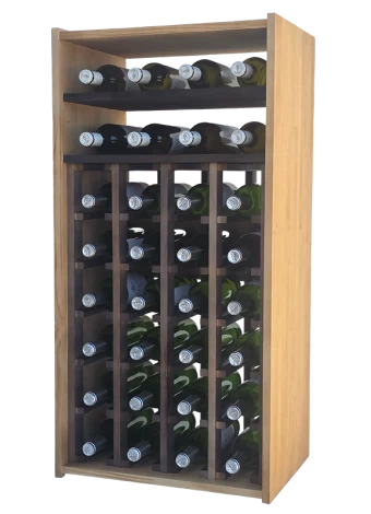 Botellero de madera de pino