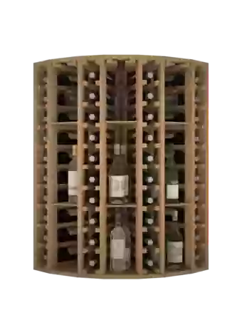 WOODEN BOTTLE FOR CORNER - EX2035 Distributed  by Expovinalia