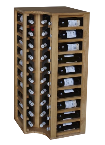 BOTTIGLIA IN LEGNO PER ANGOLO, CAPACITÀ PER 40 BOTTIGLIE Distribuito da Expovinalia
