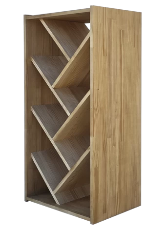 Botellero de madera de pino