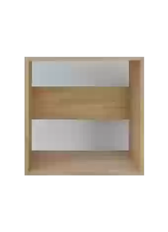 Small basic modular wine rack in pine wood in light oak colour, by Expovinalia com