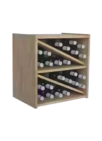 Botellero de madera de pino