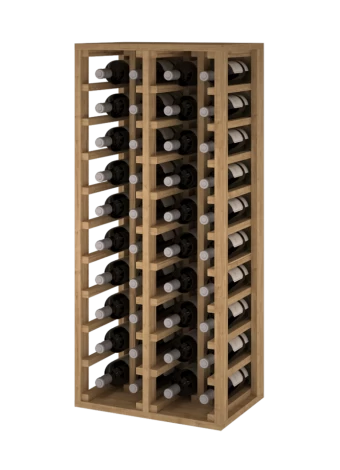 PORTE-BOUTEILLE EN BOIS DE PIN POUR 40 BOUTEILLES