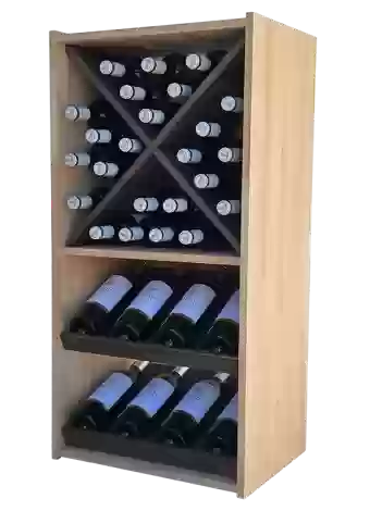 Bottle rack made in two colors to expose 8 brands of wine by Expovinalia com
