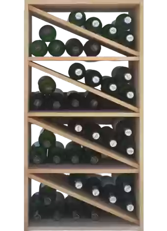 Modular bottle rack in 2 colours with 8 diagonal divisions, by Expovinalia com