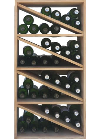 Botellero de madera de pino