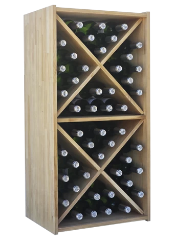 Botellero de madera de pino