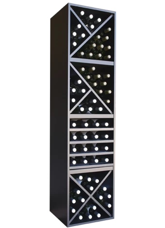 DOBLE CUBO BOTELLERO NEGRO