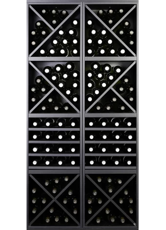 DOBLE CUBO BOTELLERO NEGRO