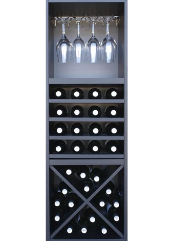 BLACK MELAMINE BOTTLE