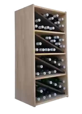 Modular bottle rack in 2 colours with 8 diagonal divisions, by Expovinalia com