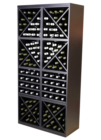 DOBLE CUBO BOTELLERO NEGRO EX6224