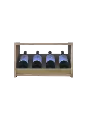 Botellero de madera de pino