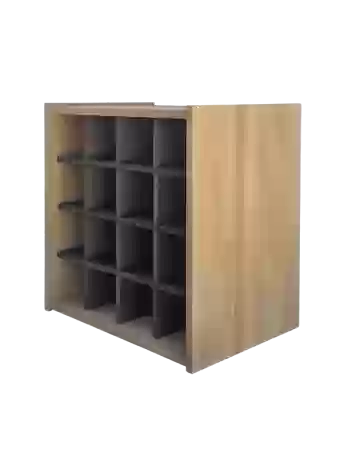 Botellero de madera de pino