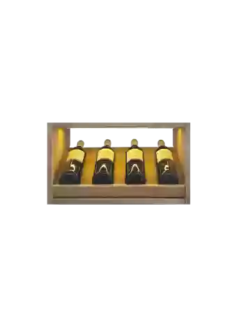 Botellero de madera de pino