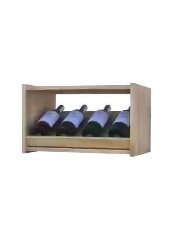 Botellero de madera de pino